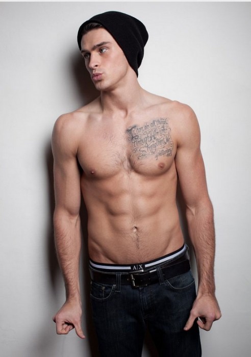 Hot male model Adam Gregory