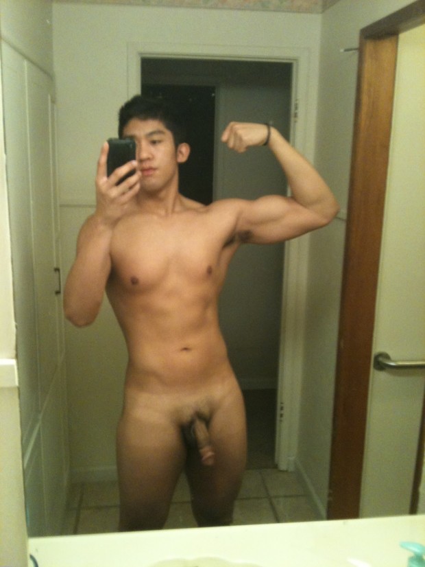 Nude asian boy selfshot 5